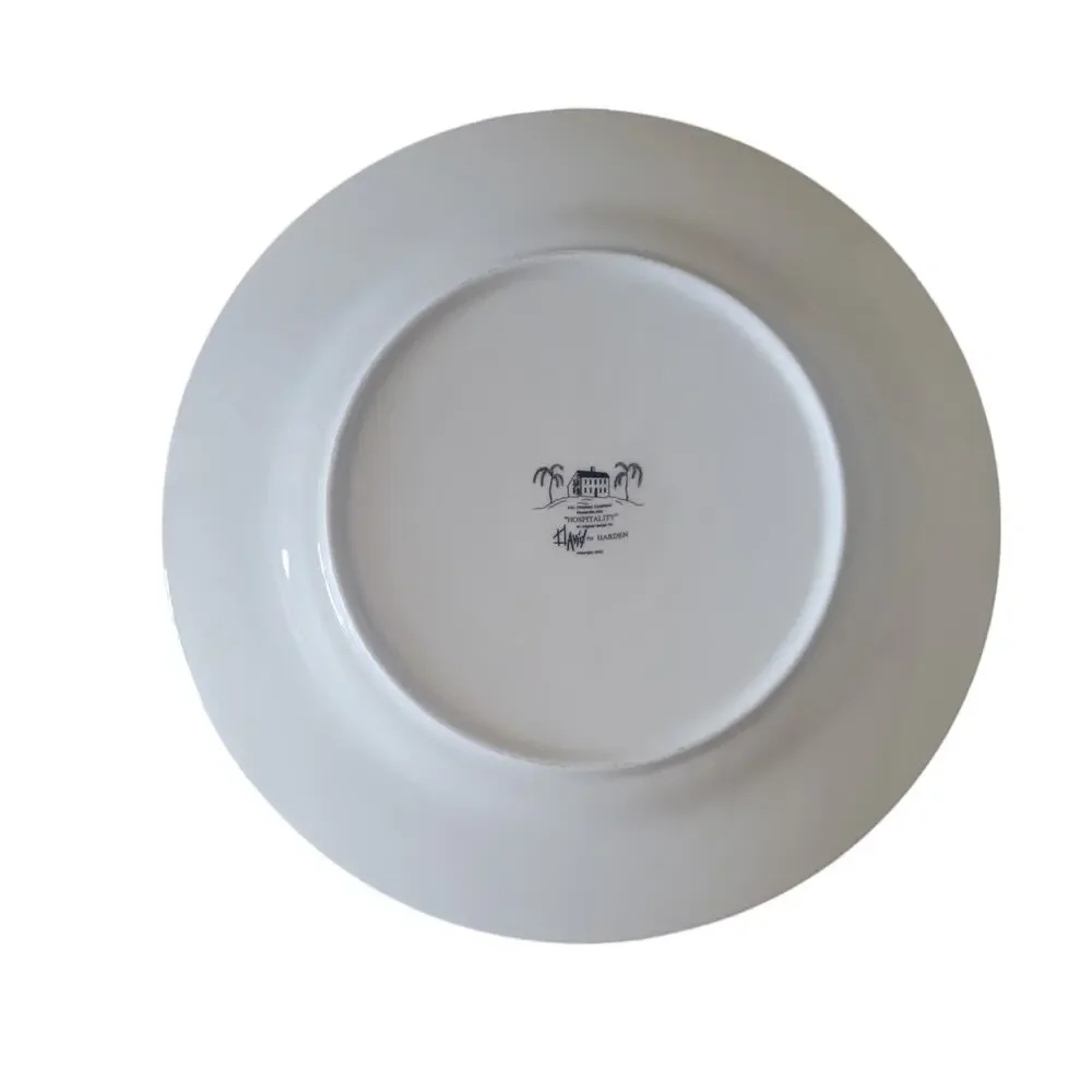 ESC Trading Company David Harden Hospitality‎ Pineapple Plates Set 2 Brown Gold